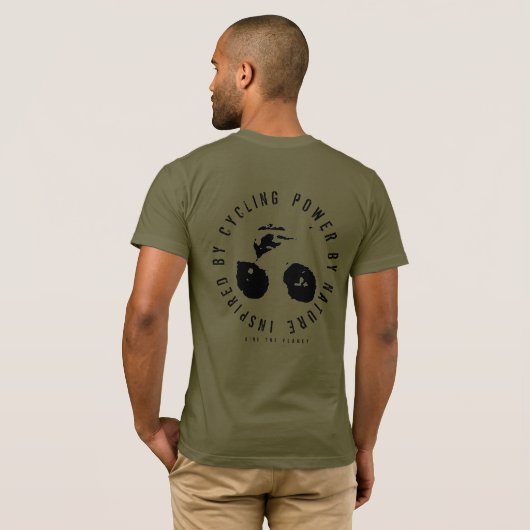 Rijden op de planeet t-shirt (Achterkant volledig)