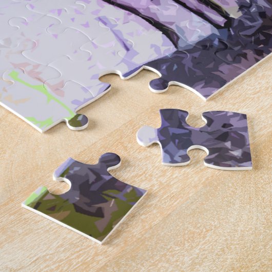 Rijden op de rails - Cartoon Skateboarder Design Legpuzzel (Zijkant)