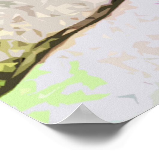 Rijden op de rails - Cartoon Skateboarder Design Poster (Hoek)