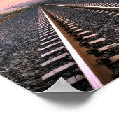 Rijden op de rails: Klassiek treinkunstwerk Poster (Hoek)