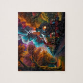 Rijden op de rails:  stoomtrein legpuzzel (Verticaal)