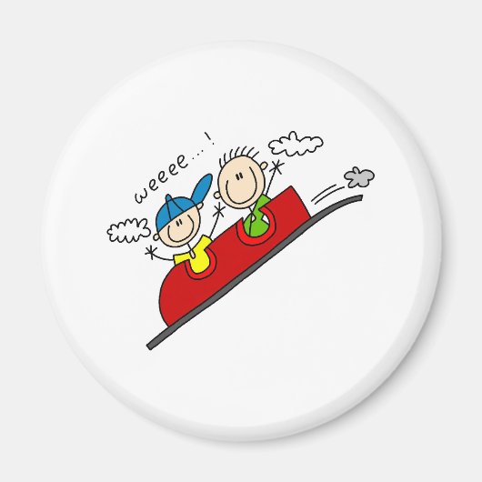 Rijden op de Rollercoaster Magnet (Voorkant)