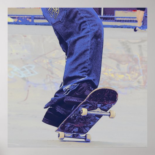 Rijden op de wielen - Skateboarder Poster (Voorkant)