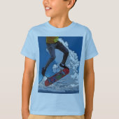 Rijden op de wind - Skateboarder T-shirt (Voorkant)