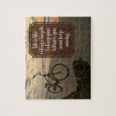"Rijden op een fiets" Inspirerend Quote Legpuzzel (Verticaal)