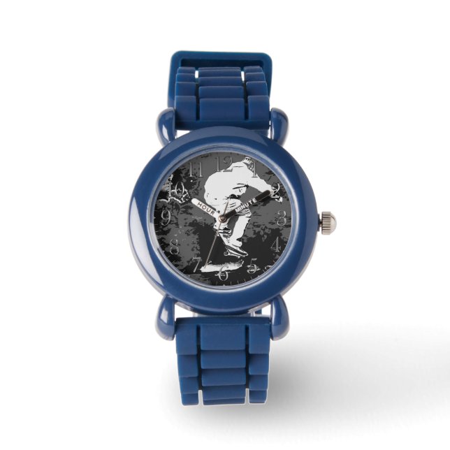 Rijden op het Storm - Skateboarder  Horloge (Voorkant)