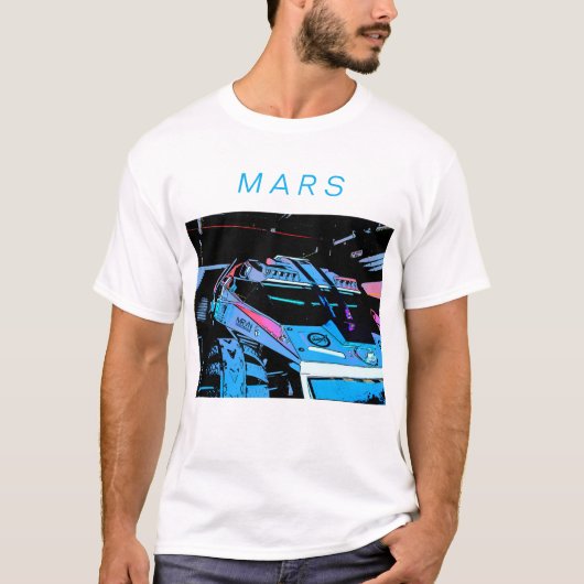 Rijden op Mars T-shirt (Voorkant)