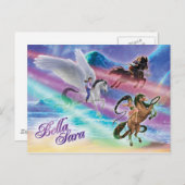 Rijden op Moonbeams Briefkaart (Voorkant / Achterkant)