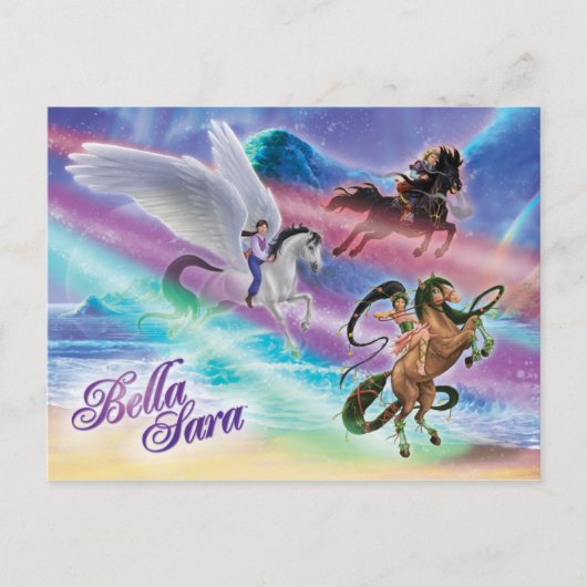 Rijden op Moonbeams Briefkaart (Voorkant)