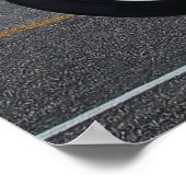 Rijden op pensioen aangepaste gekko motorfiets poster (Hoek)