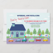 Rijden op uitnodiging voor verjaardagsparade (Voorkant)