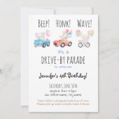 Rijden op verjaardagsparade kaart (Voorkant)