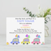 Rijden op Verjaardagsparade Kaart (Staand voorkant)