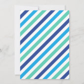 Rijden op verjaardagsparade uitnodiging Blue Parad (Achterkant)