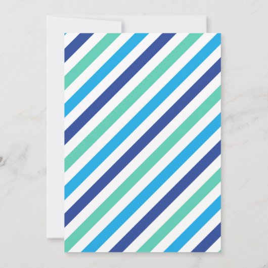 Rijden op verjaardagsparade uitnodiging Blue Parad (Achterkant)