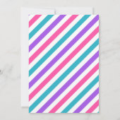 Rijden op verjaardagsparade uitnodiging roze parad (Achterkant)