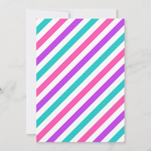 Rijden op verjaardagsparade uitnodiging roze parad (Achterkant)