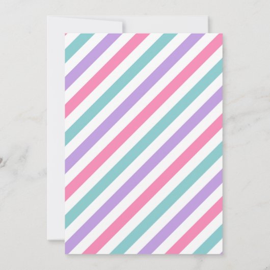 Rijden op verjaardagsparade uitnodiging roze prins (Achterkant)