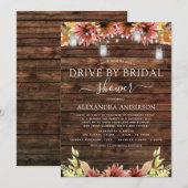 Rijden op Vrijgezellenfeest Rustieke Herfst Zonneb Kaart (Voorkant / Achterkant)