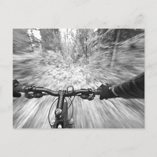 Rijden over een glad stuk singletrack 2 briefkaart (Voorkant)