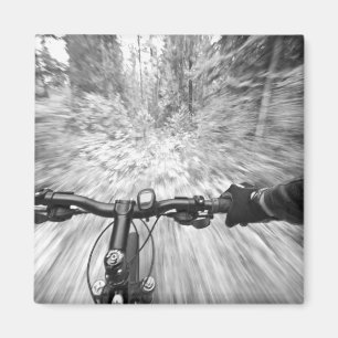 Rijden over een glad stuk singletrack 2 magneet