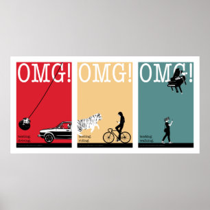 rijden, rijden, lopen. 3 poster