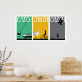 rijden, rijden, lopen. 4 poster (Keuken)