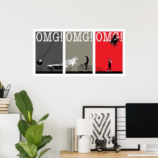 rijden, rijden, lopen. 5 poster (Thuiskantoor)