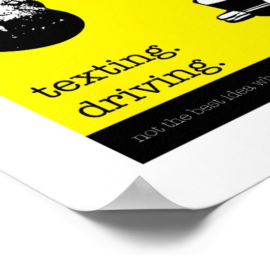 rijden, rijden, lopen. poster (Hoek)