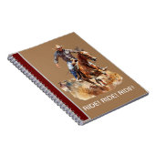 RIJDEN! RIJDEN! RIJDEN! Cowboy notitieboek op brui (Rechterzijde)