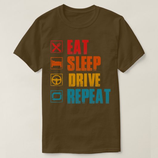 rijden t-shirt (Design voorkant)