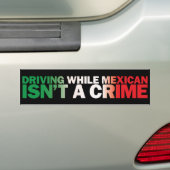 Rijden terwijl Mexicaans Bumpersticker (Op auto)