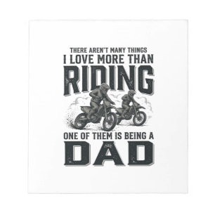 Rijden Vader Vintage Gravure Motocross Citaat Ontw Notitieblok