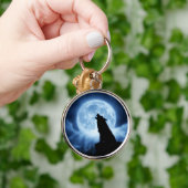 Rijden van de nachtelijke Sleutelhanger (Hand)