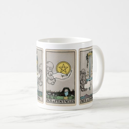 Rijden van de Tarot Cup Koffiemok (Voorkant rechts)