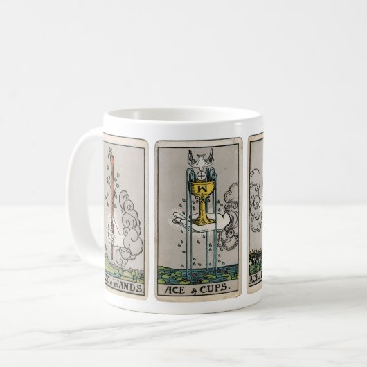 Rijden van de Tarot Cup Koffiemok (Voorkant links)