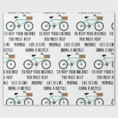 Rijden van een fiets cadeaupapier (Vlak)