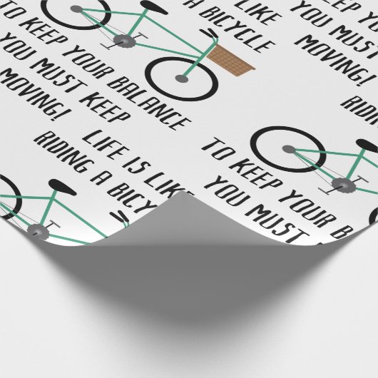 Rijden van een fiets cadeaupapier (Hoek)