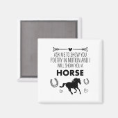 Rijden Vraag me om Show je paard ruitervaultin Magneet (Voorkant / Achterkant)