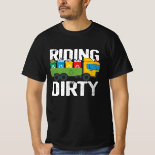 Rijden Vuil Vuilnis Dag Trash Truck Recycling Kost T-shirt