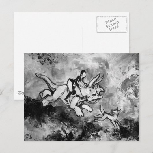 Rijdend Engels Briefkaart (Voorkant / Achterkant)