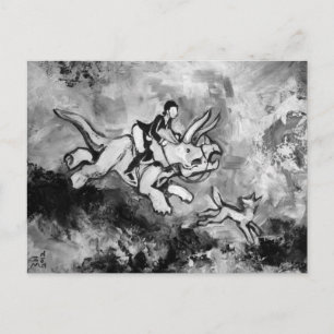 Rijdend Engels Briefkaart