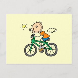 Rijdend fiets - Mannelijk Briefkaart