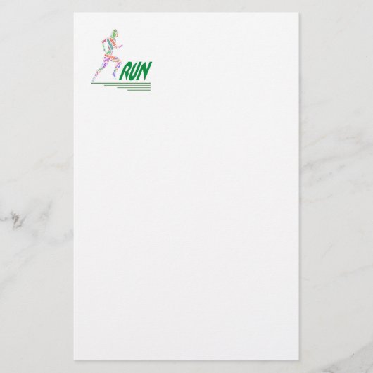 Rijdend meisje briefpapier (Voorkant)