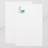 Rijdend meisje briefpapier (Voorkant / Achterkant)