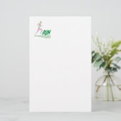 Rijdend meisje briefpapier (Staand voorkant)