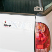Rijdend meisje bumpersticker (Op Truck)