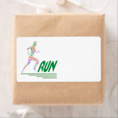 Rijdend meisje etiket (Insitu)