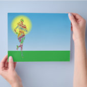 Rijdend meisje flyer (Hand)