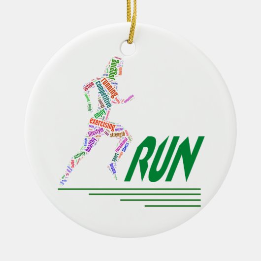 Rijdend meisje keramisch ornament (Voorkant)